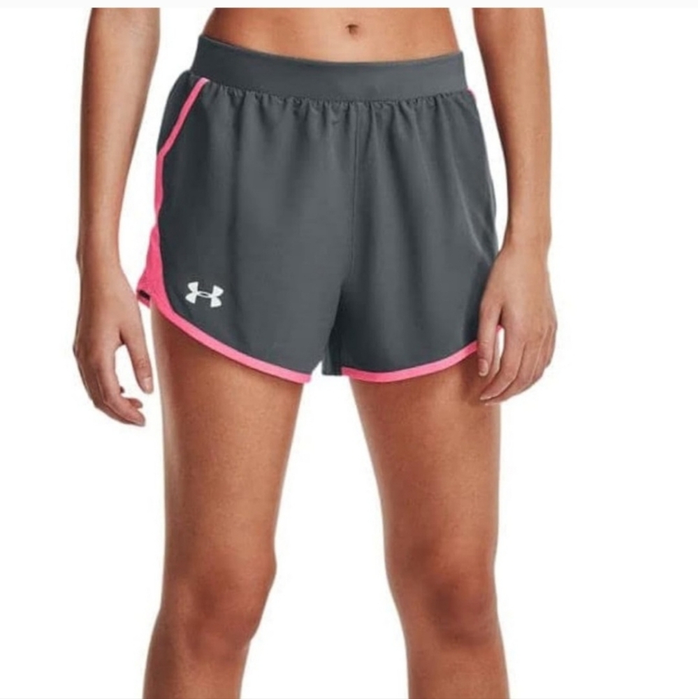 Under Armour Women's Shorts Fly By 3" Running Size L Lined HeatGear Workout